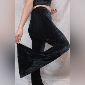 Velvet bell bottoms